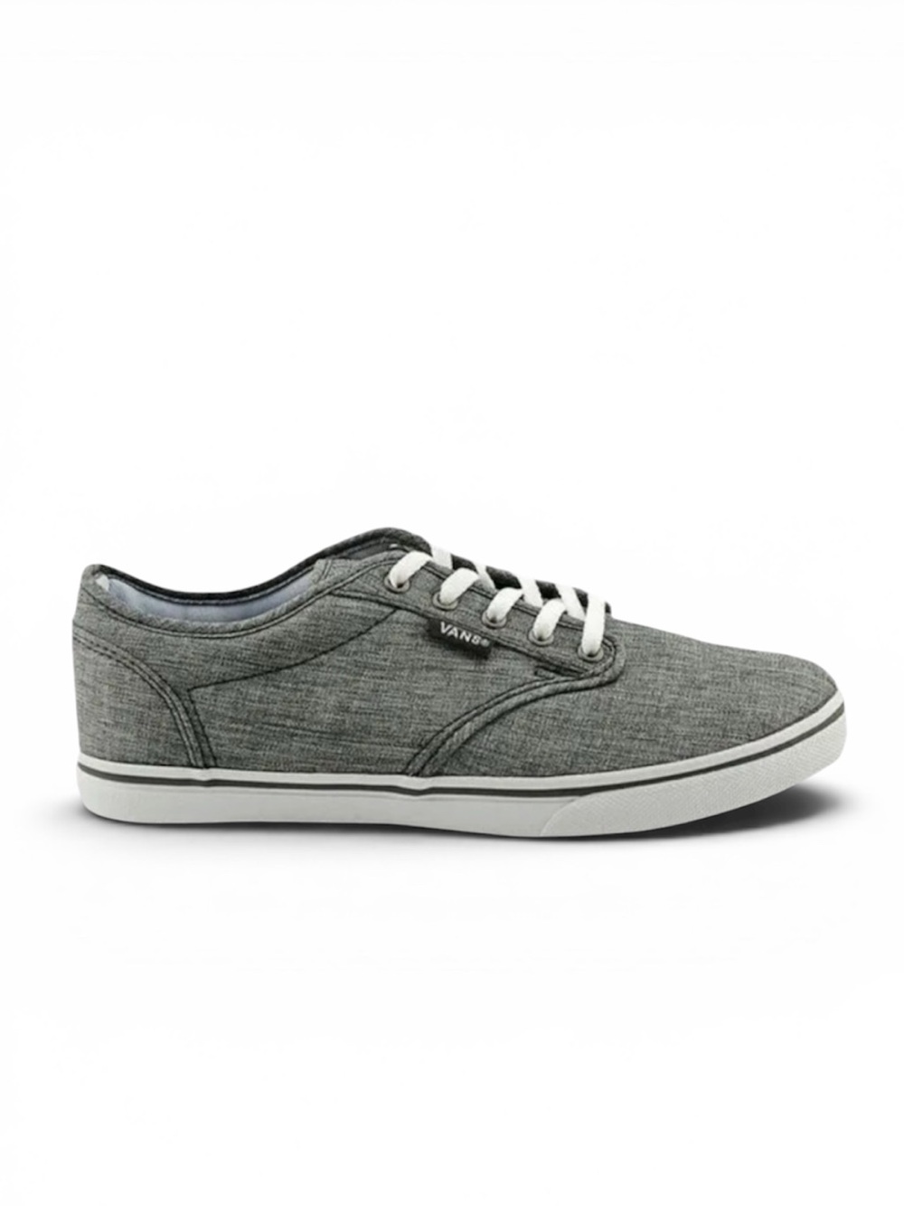 Vans Women's Atwood Low Skate Shoe in Rock Textile Grey Size 8